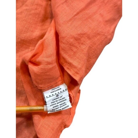 EUROPANN France Linen Shirt Mens Size 7 -3XL  Luxury Button-Up 100% Linen Floral - Picture 5 of 8